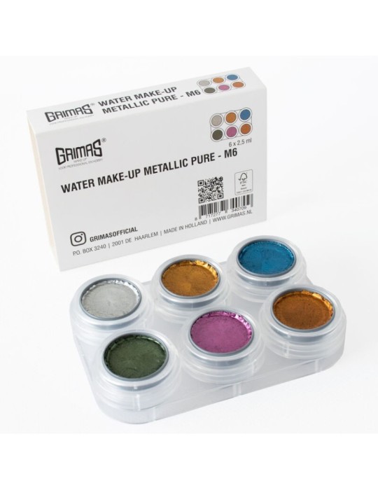 Paleta maquillaje al agua m6
