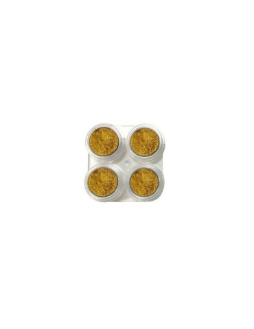 Maquillaje al agua metálico 2,5ml 702 oro x 4 unidades