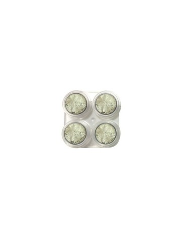 Maquillaje al agua metálico 2,5ml plata 701x 4 unidades