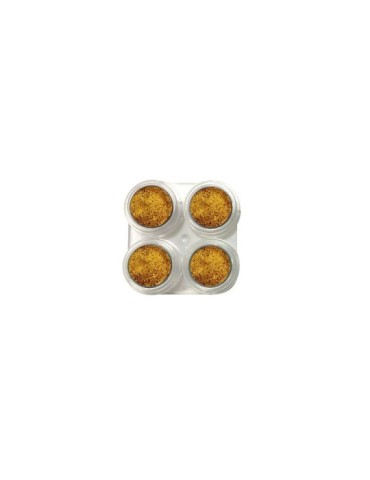 Maquillaje al agua metálico amarillo 707 x4 unidades