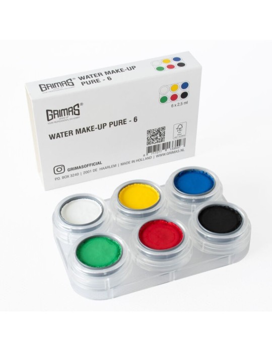 Paleta maquillaje al agua a6 (6x2,5ml)